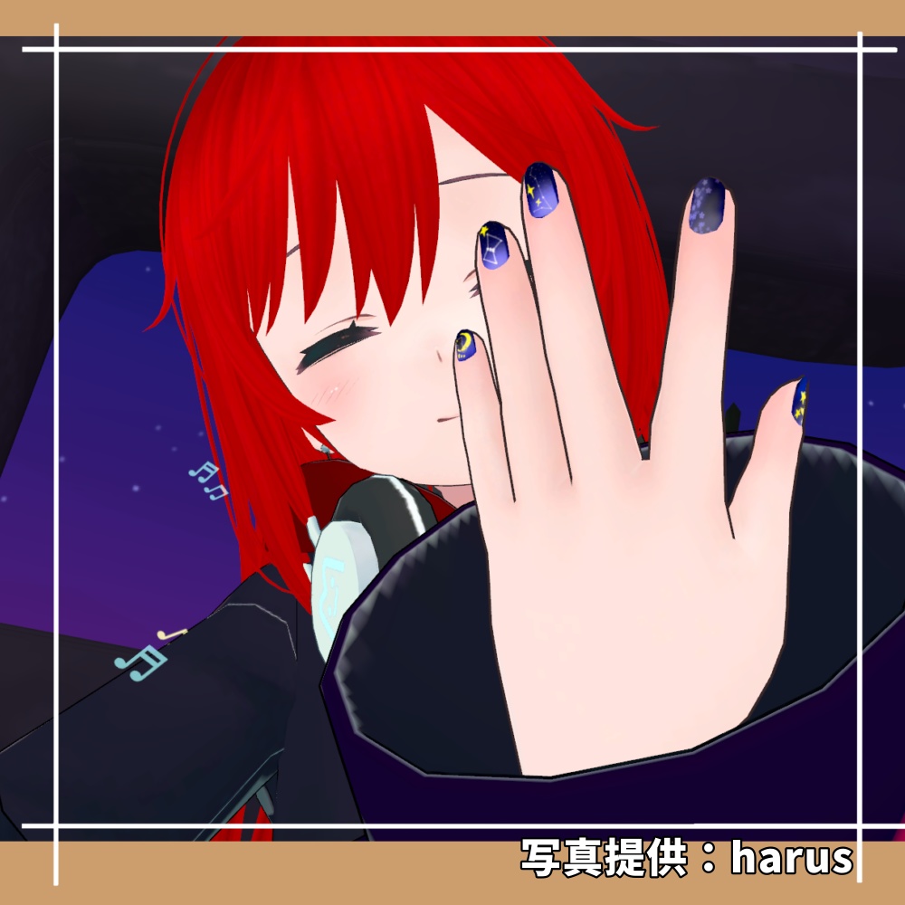 #ブルーアワーネイル 【ネイルテクスチャ】