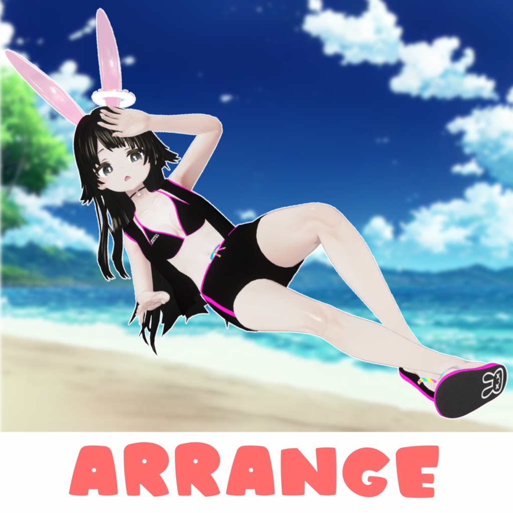 発売記念半額セール中✨【4アバター対応】BUNNY RESORT Ladies バニー水着