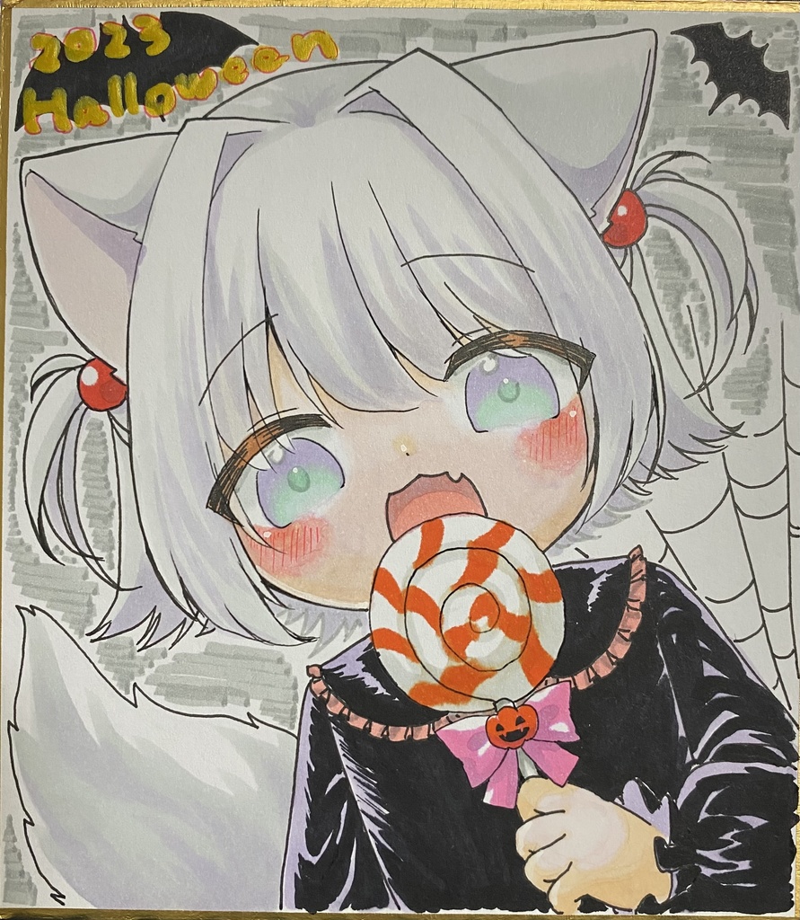 ハロウィン色紙