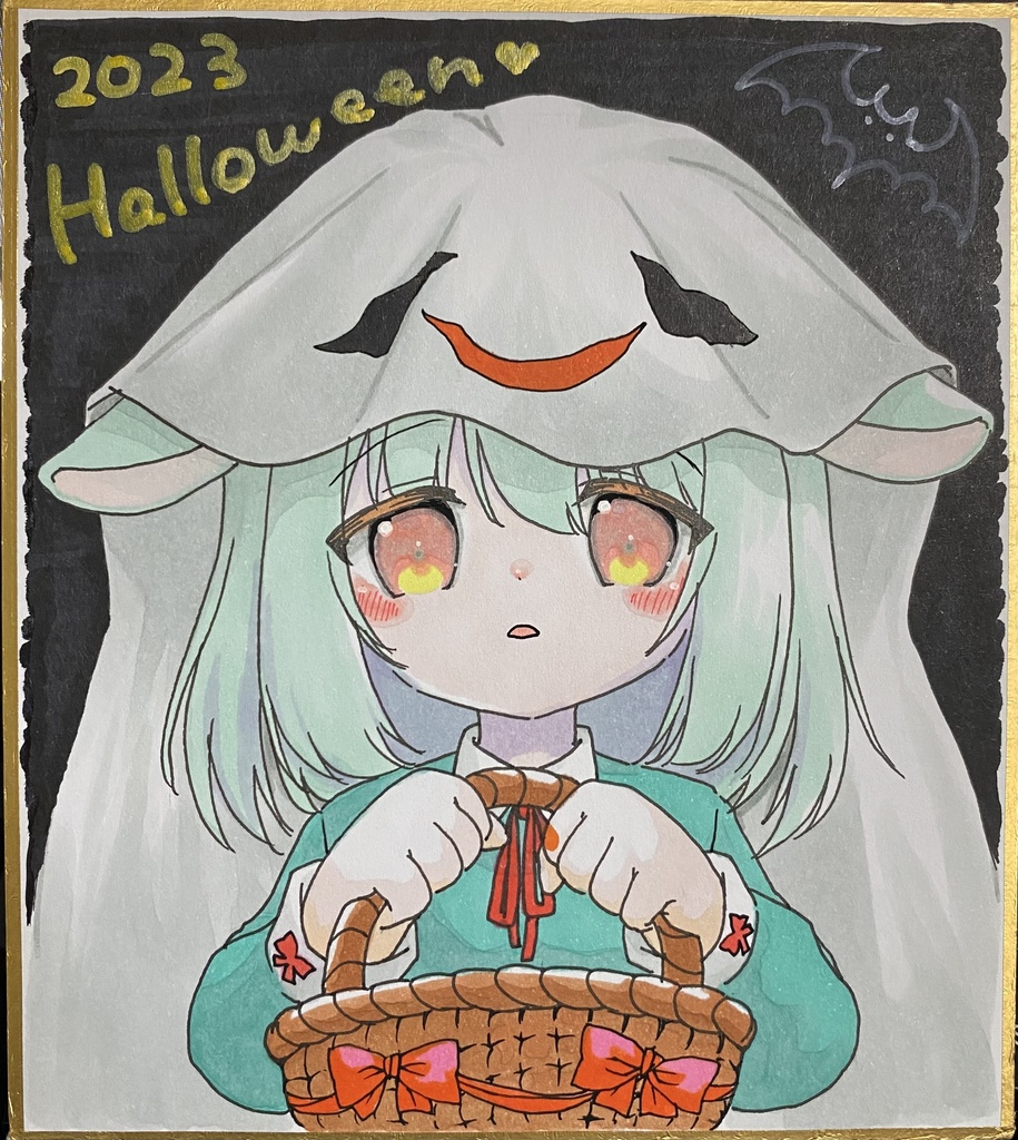 ハロウィン色紙