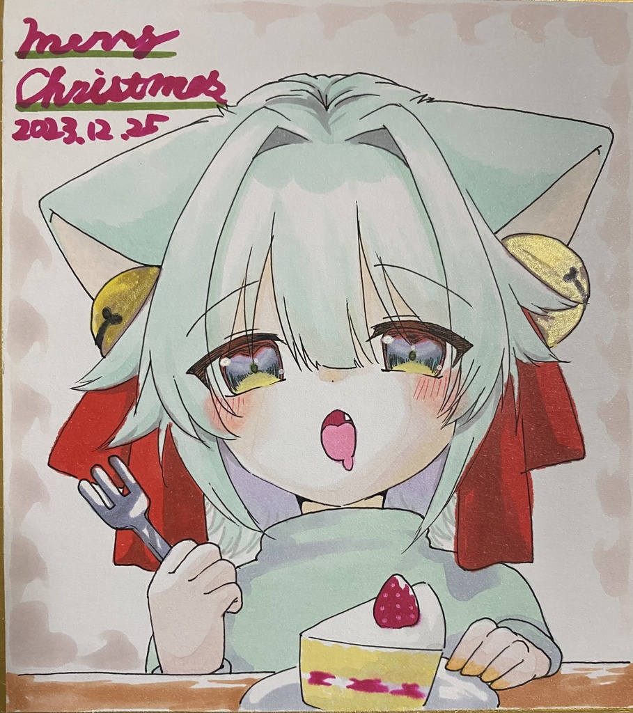 クリスマス色紙