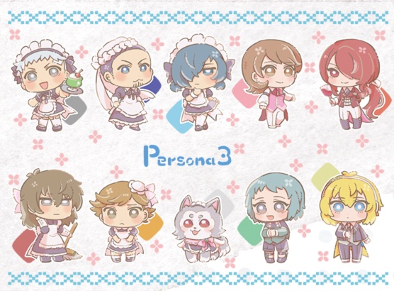 ペルソナ3メイドちゃん（A5サイズシール）