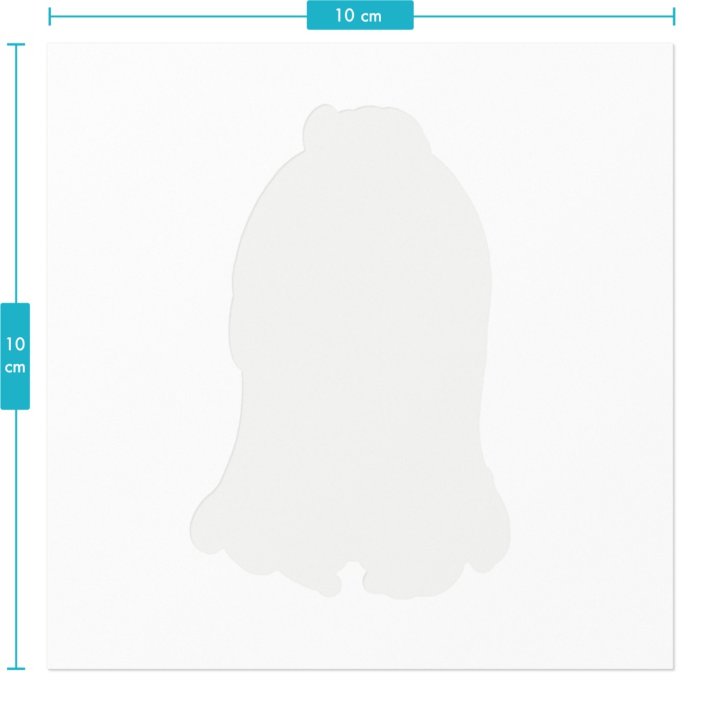 創作キャラステッカー 白