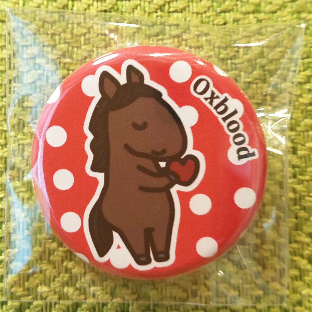 オックスブラッドさん　缶バッジ32mm