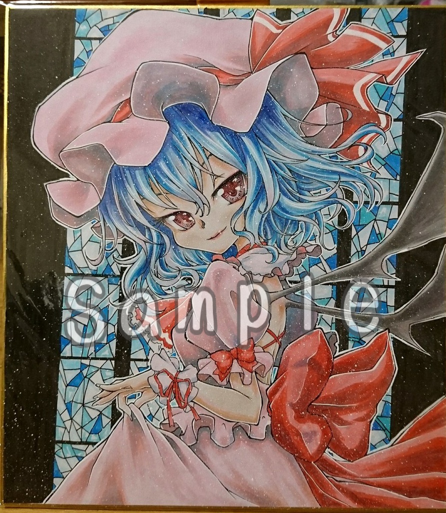 東方project カラーイラスト色紙 レミリア スカーレット ミケヌコのハコ物販部 Booth