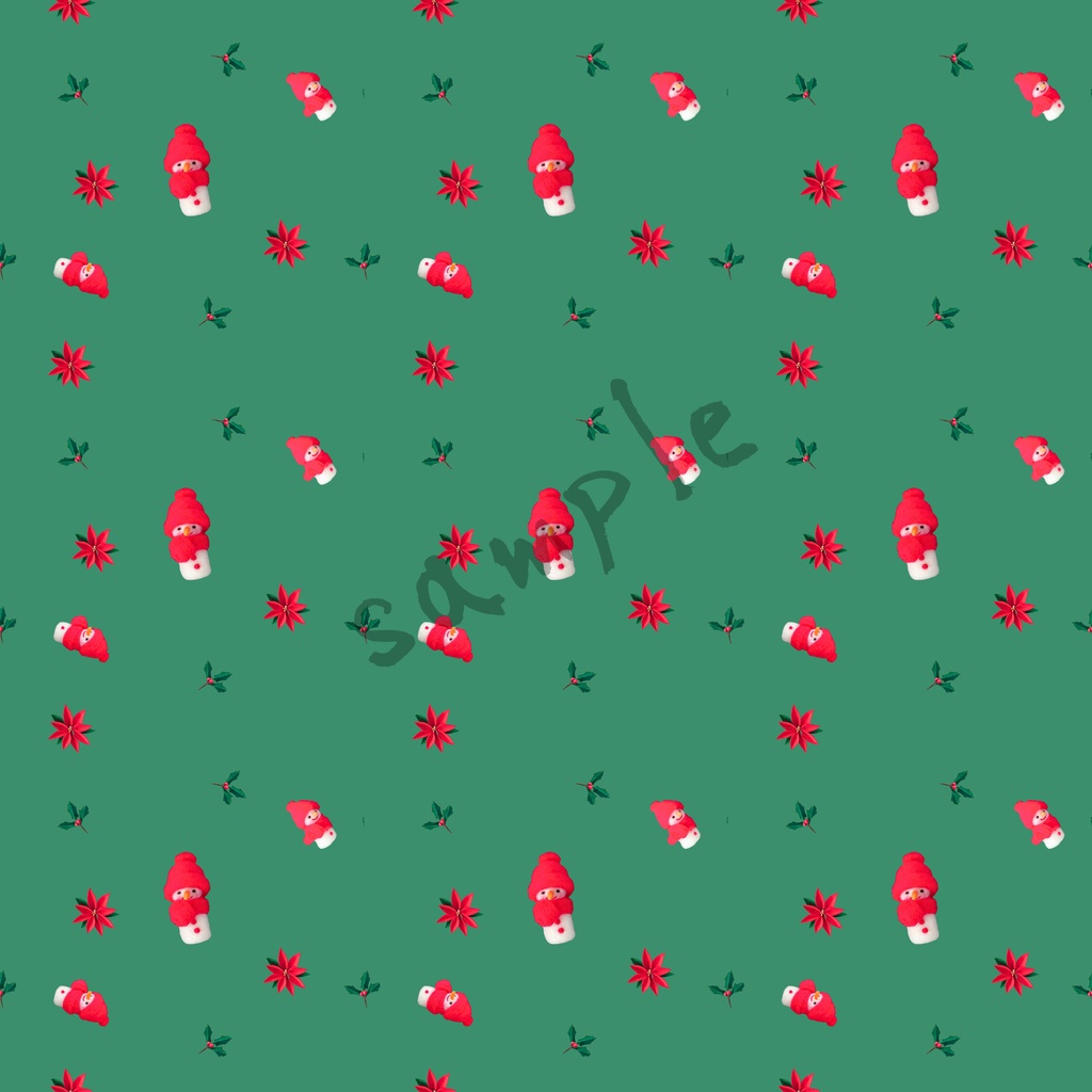 クリスマスデジタルペーパー3枚セット|フェルトから生まれた絵本の世界|雪だるま・水彩・リース