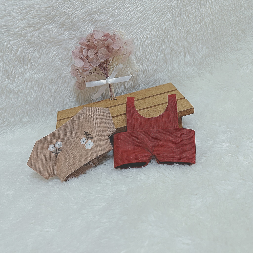 あかいサロペットセット