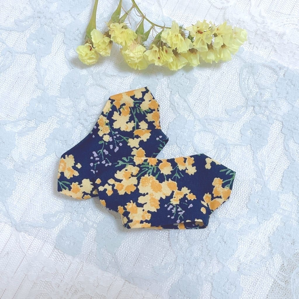 ネイビーミモザトップス