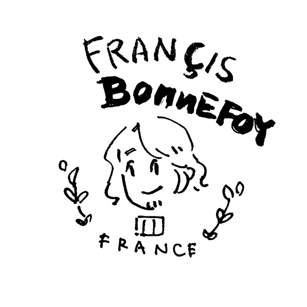 ごきげんな手描きのロゴ風トートバッグ