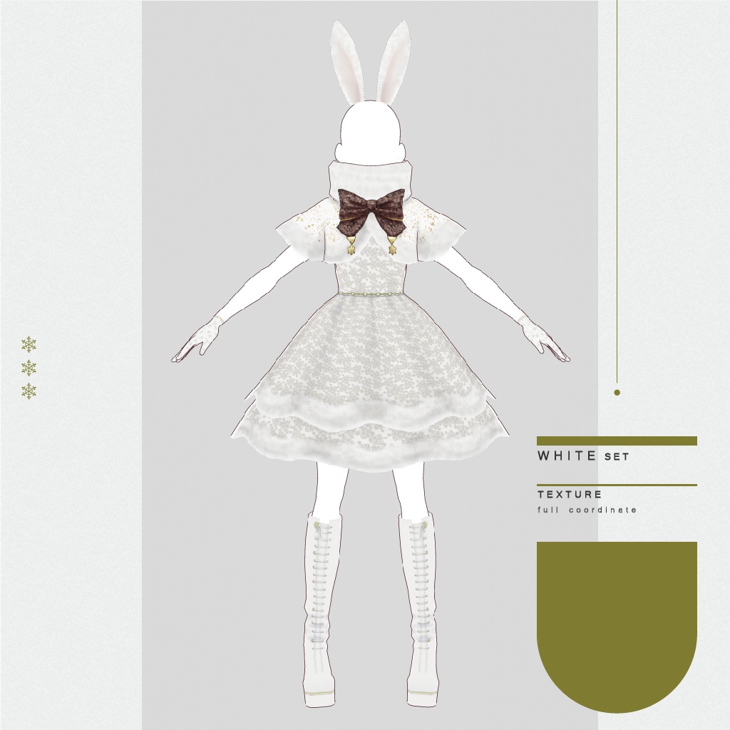 【VRoidテクスチャ】Winter Snow series - USAGI