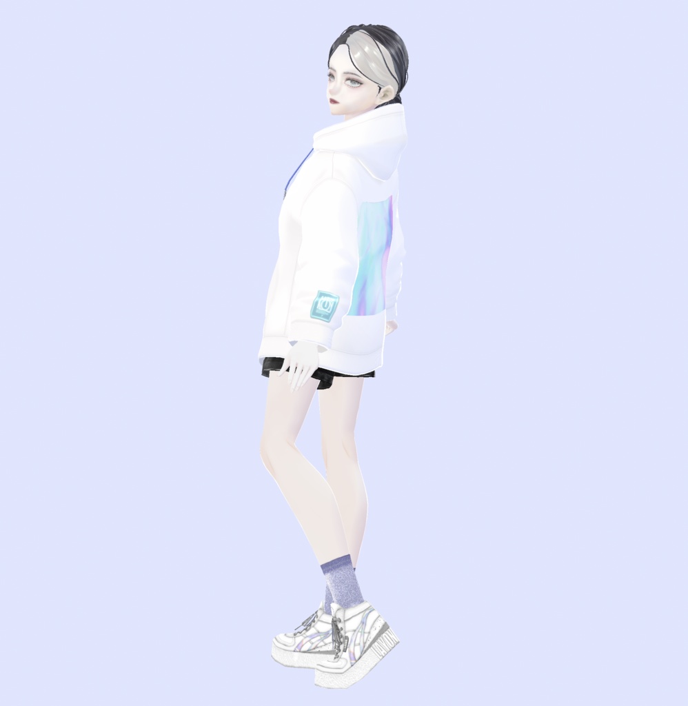 【無料:VRoidテクスチャ】 Thanks Aurora Hoodie #LAYON服。#LAYONコーデ