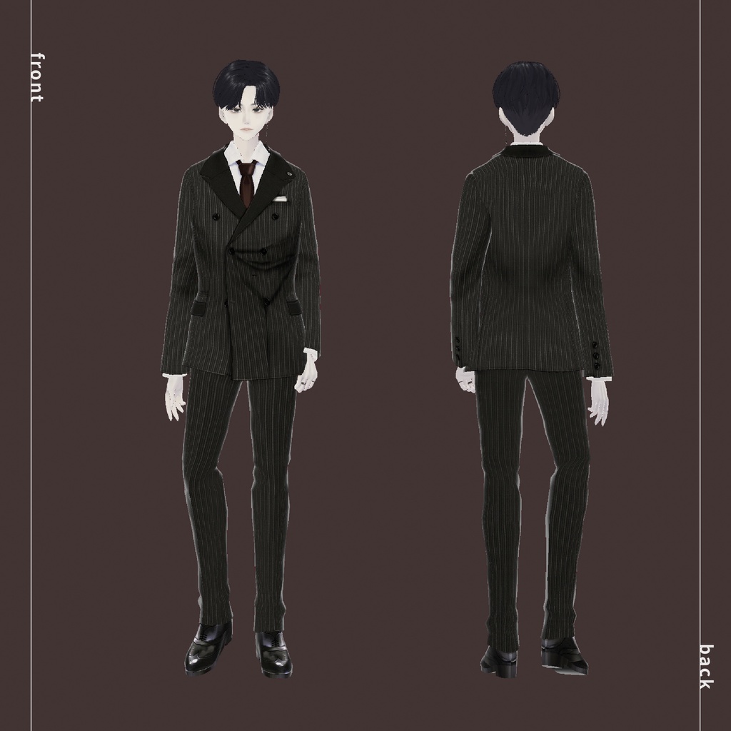 【VRoidテクスチャ】LAYON HOMME SUIT SET #LAYON服。#LAYONコーデ