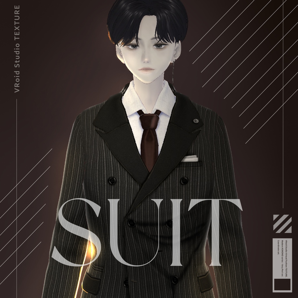 【VRoidテクスチャ】LAYON HOMME SUIT SET #LAYON服。#LAYONコーデ