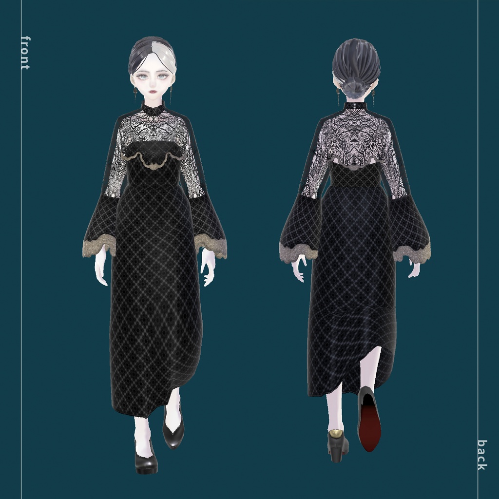 【VRoidテクスチャ】D R E S S. #LAYON服。#LAYONコーデ