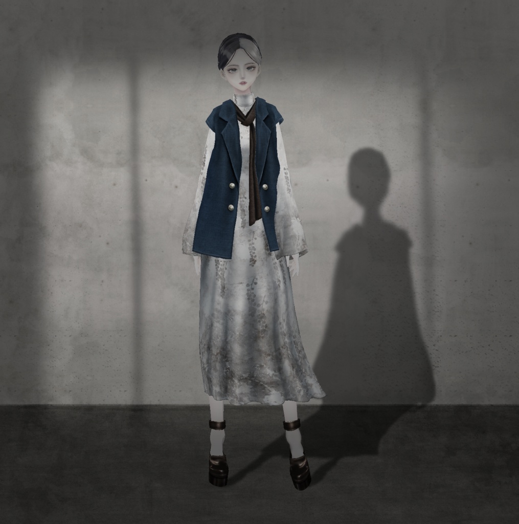 【VRoid】Nuance Flower One-piece #LAYON服。#LAYONコーデ