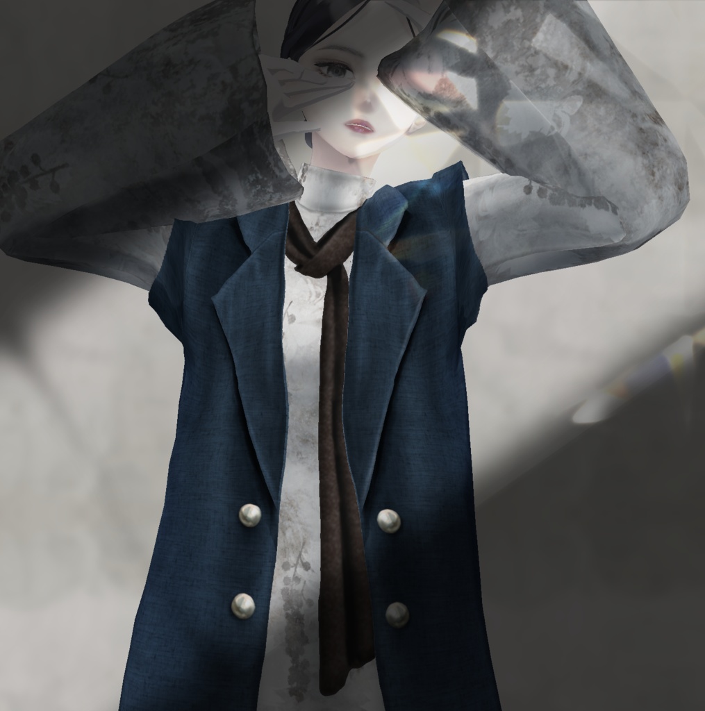 【VRoid】Nuance Flower One-piece #LAYON服。#LAYONコーデ