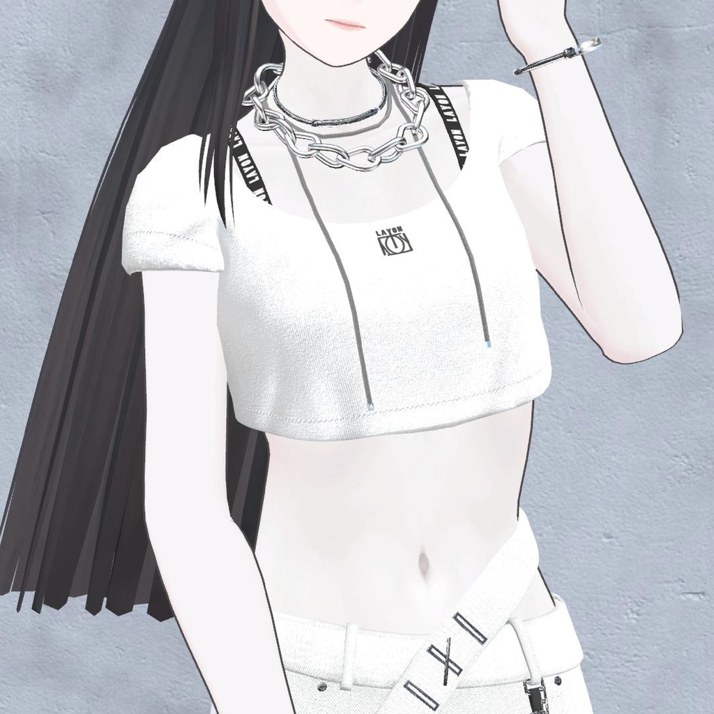 【3D】Mini T-shirts×Denim pants Set (森羅/萌/Grus/Weil/水瀬/ラシューシャ対応) #LAYON服。#LAYONコーデ