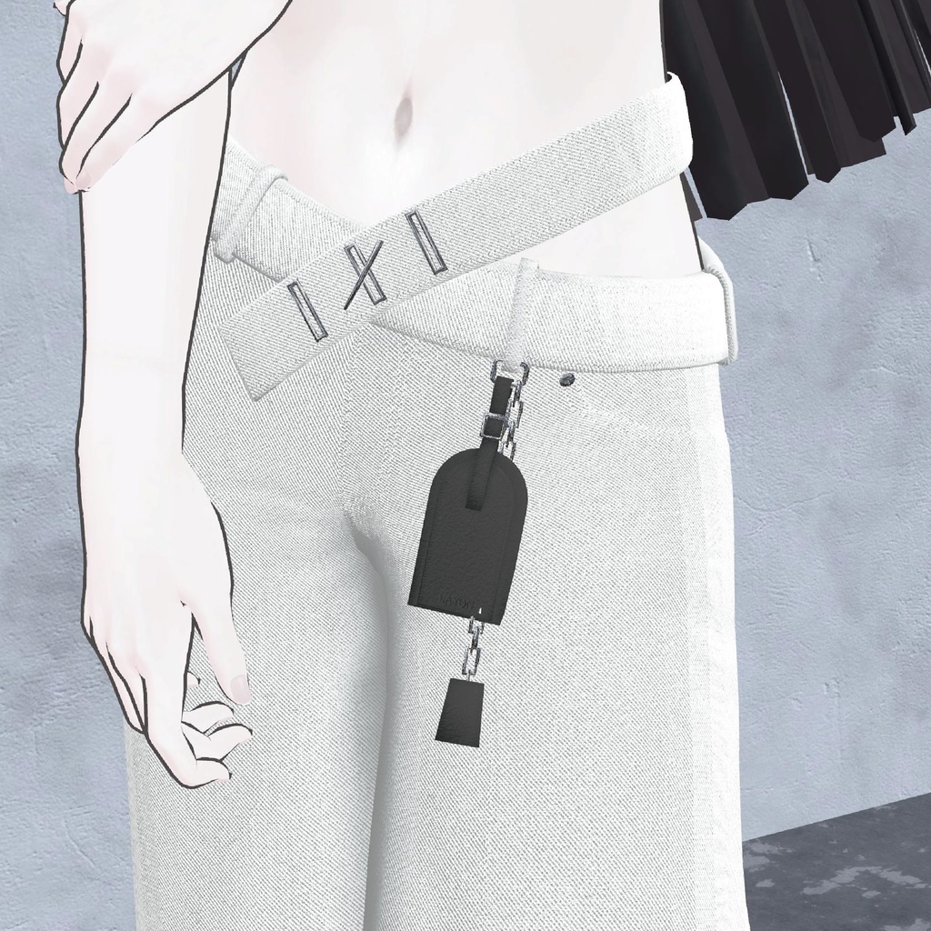 【3D】Mini T-shirts×Denim pants Set (森羅/萌/Grus/Weil/水瀬/ラシューシャ対応) #LAYON服。#LAYONコーデ