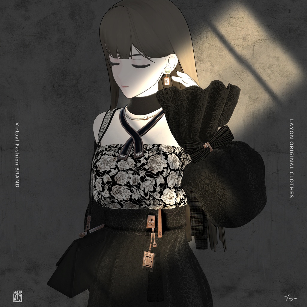 【3D】M.U.S.E. (森羅/萌/Lapwing/Grus/Weil/桔梗/ラシューシャ/マヌカ/珀杏対応) #LAYON服。#LAYONコーデ