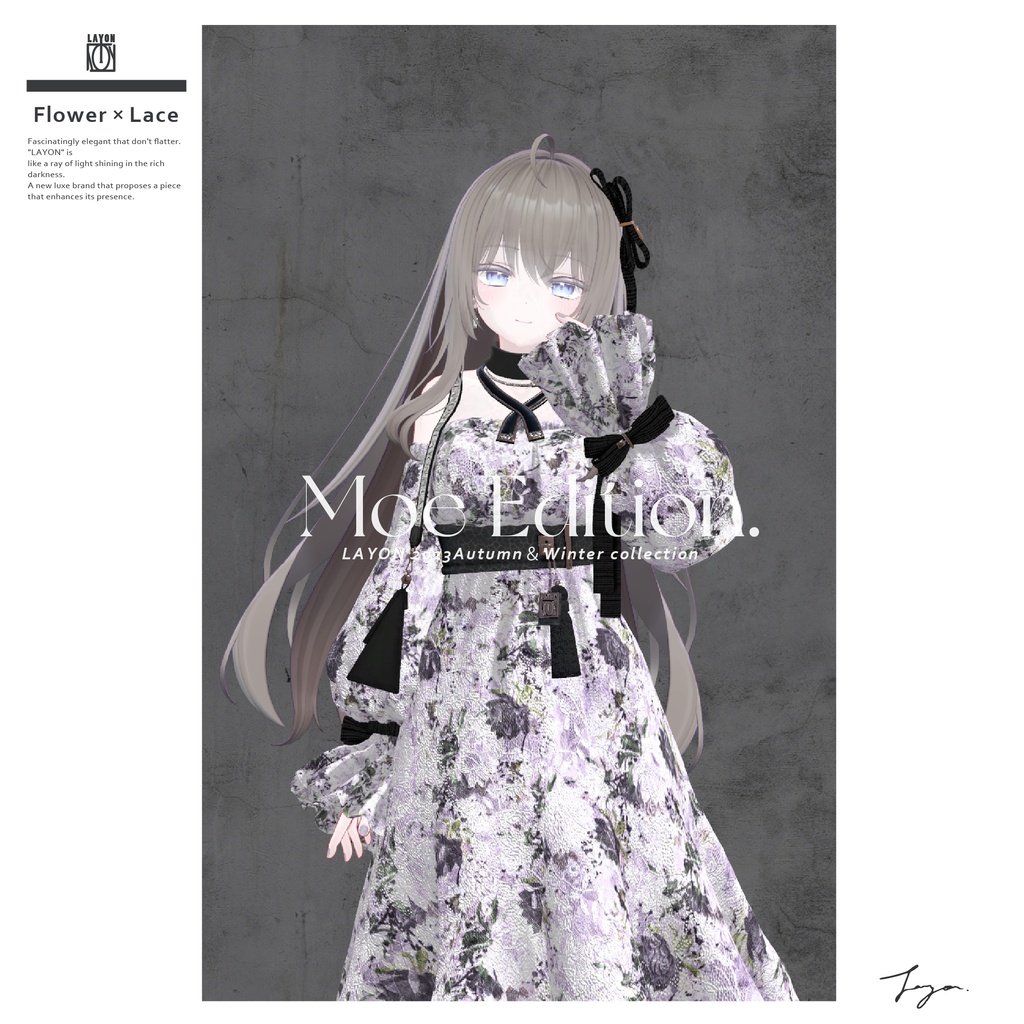 【3D】M.U.S.E. (森羅/萌/Lapwing/Grus/Weil/桔梗/ラシューシャ/マヌカ/珀杏対応) #LAYON服。#LAYONコーデ