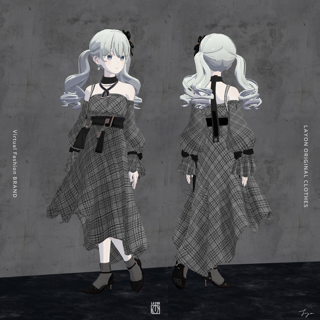 【3D】M.U.S.E. (森羅/萌/Lapwing/Grus/Weil/桔梗/ラシューシャ/マヌカ/珀杏対応) #LAYON服。#LAYONコーデ