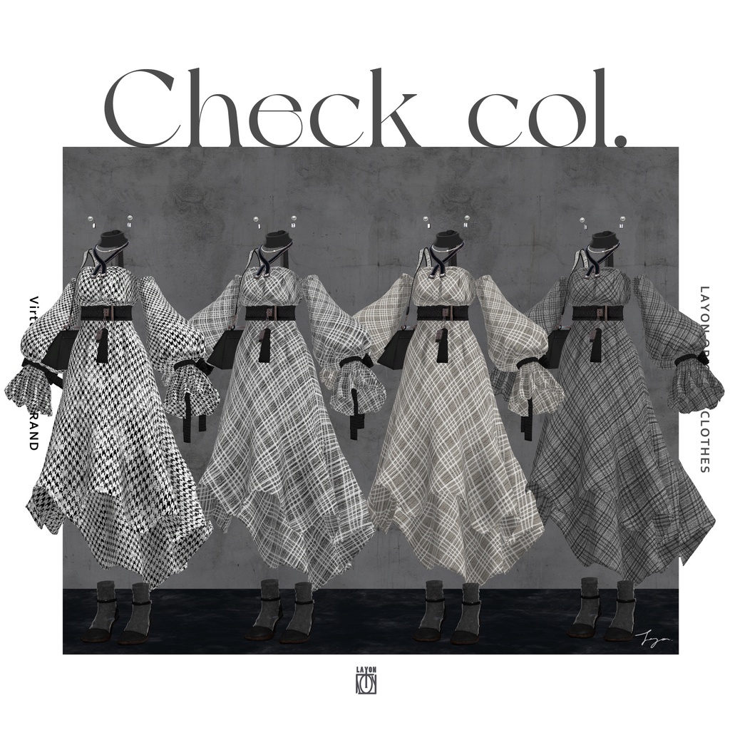 【3D】M.U.S.E. (森羅/萌/Lapwing/Grus/Weil/桔梗/ラシューシャ/マヌカ/珀杏対応) #LAYON服。#LAYONコーデ