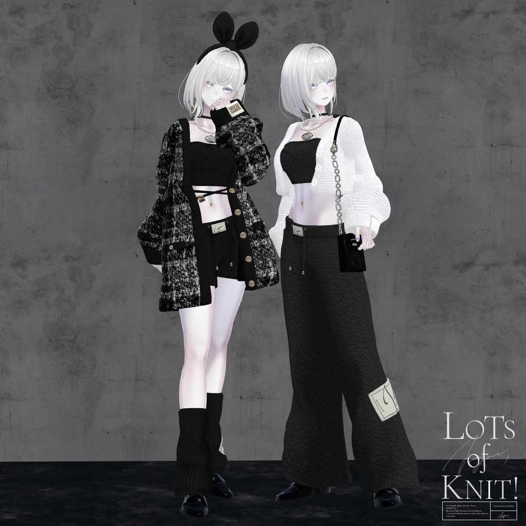 【3D】Lots of KNITs ! (森羅/マヌカ/萌/桔梗/Lapwing/ラシューシャ/珀杏対応) #LAYON服。#LAYONコーデ
