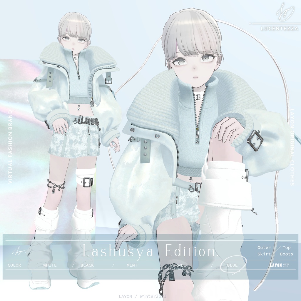【3D】LUCENTEZZA (森羅/マヌカ/萌/Lapwing/ラシューシャ対応) #LAYON服。#LAYONコーデ