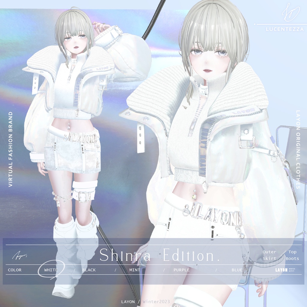 【3D】LUCENTEZZA (森羅/マヌカ/萌/Lapwing/ラシューシャ対応) #LAYON服。#LAYONコーデ
