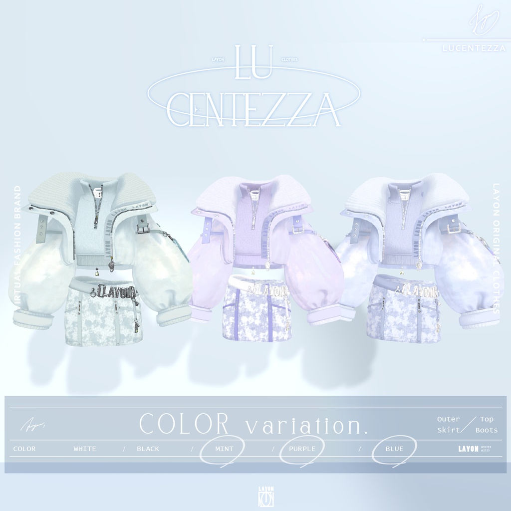 【3D】LUCENTEZZA (森羅/マヌカ/萌/Lapwing/ラシューシャ対応) #LAYON服。#LAYONコーデ