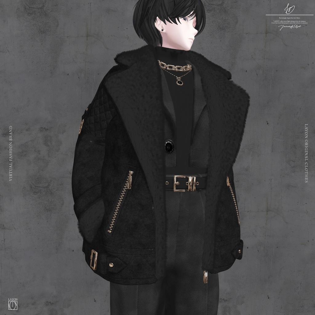 【3D】STUNING -HOMME- (水瀬対応) #LAYON服。#LAYONコーデ