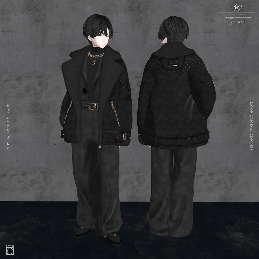 【3D】STUNING -HOMME- (水瀬対応) #LAYON服。#LAYONコーデ