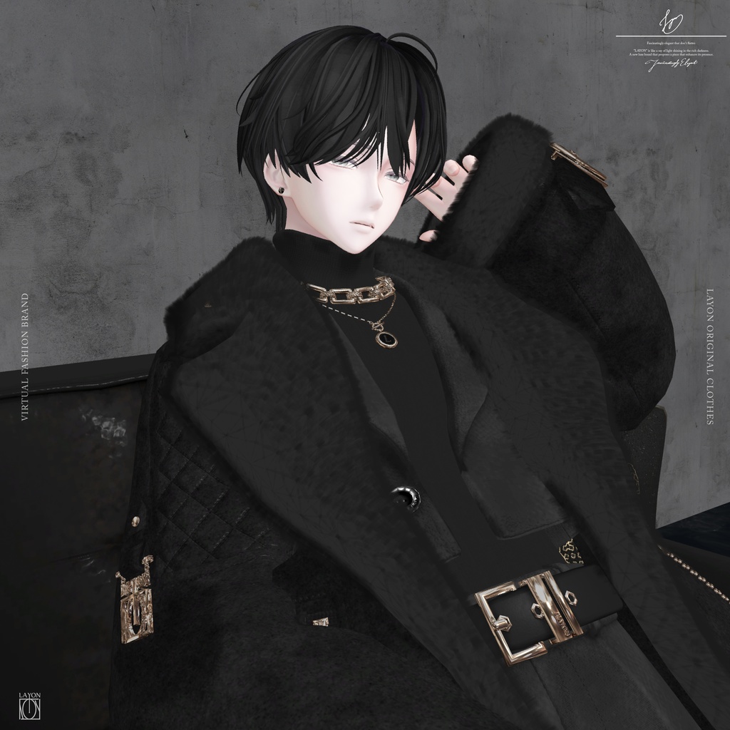 【3D】STUNING -HOMME- (水瀬対応) #LAYON服。#LAYONコーデ