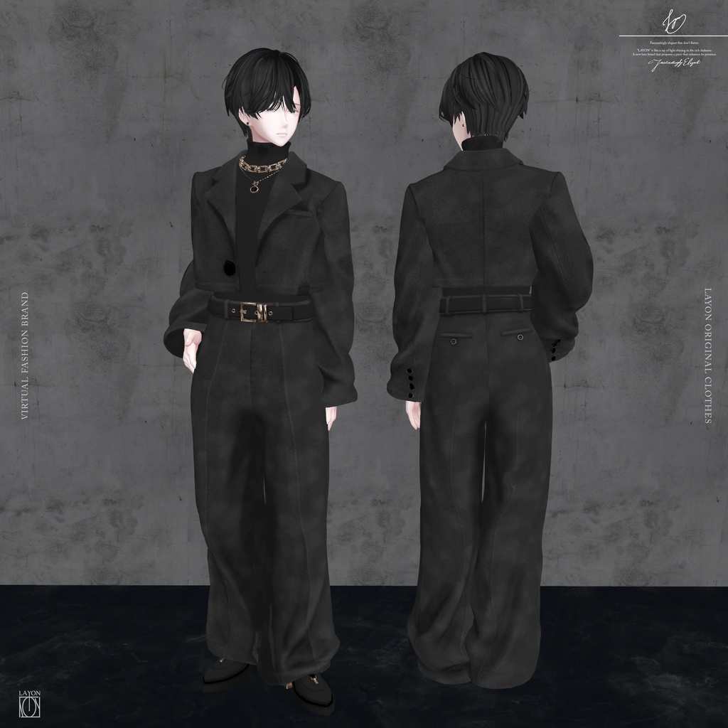 【3D】STUNING -HOMME- (水瀬対応) #LAYON服。#LAYONコーデ