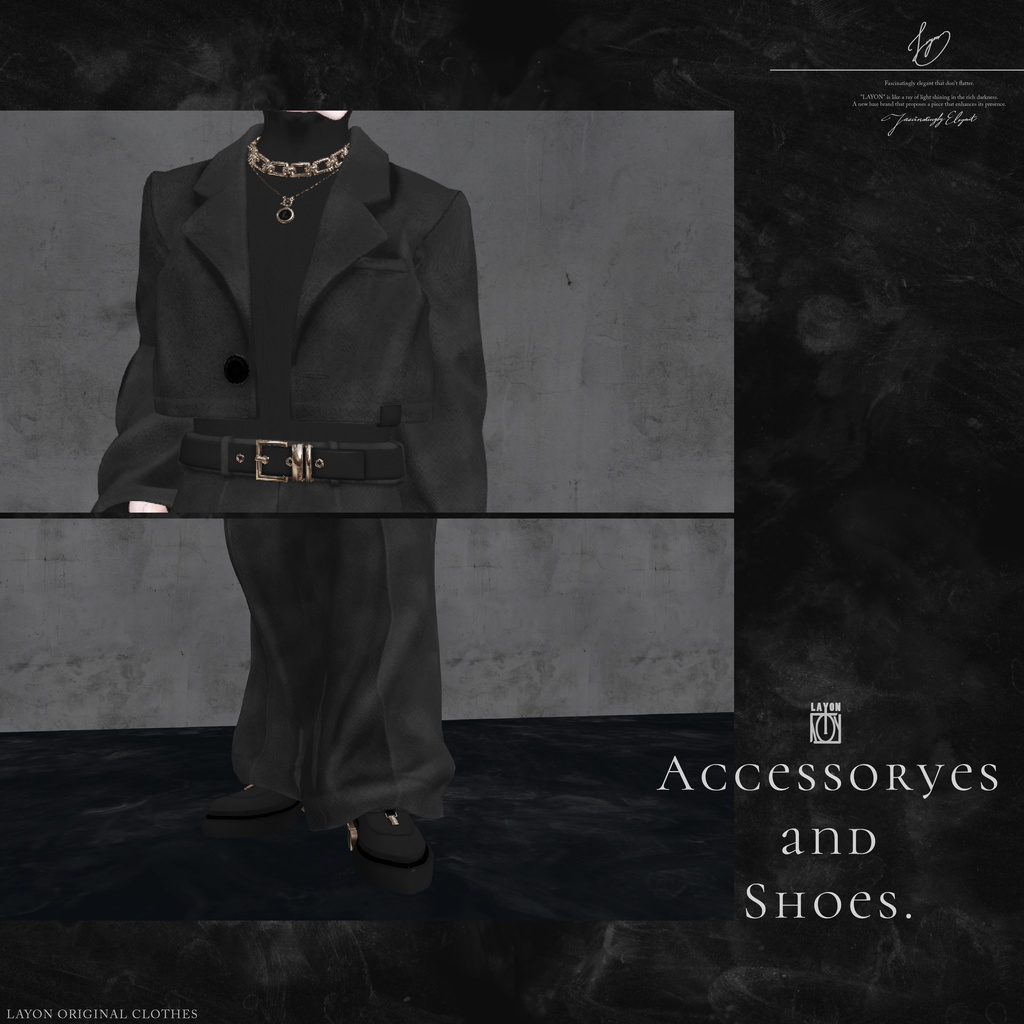 【3D】STUNING -HOMME- (水瀬対応) #LAYON服。#LAYONコーデ