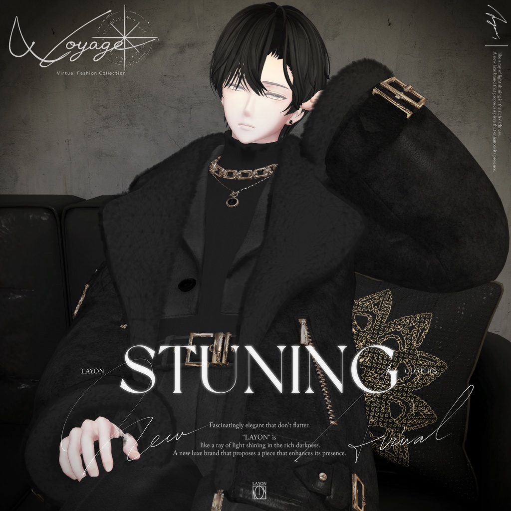 【3D】STUNING -HOMME- (水瀬対応) #LAYON服。＃LAYONコーデ