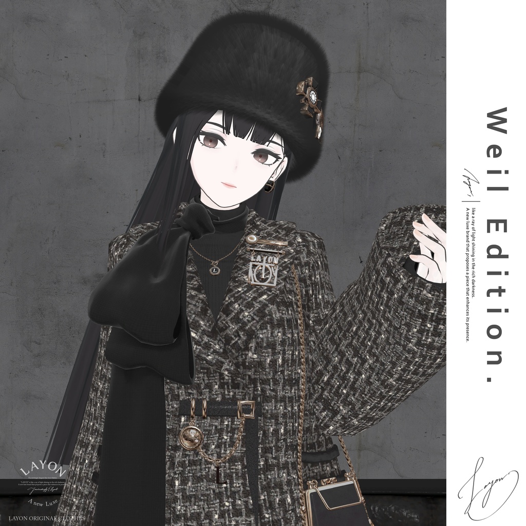 【3D】STUNING (森羅/マヌカ/萌/セレスティア/ラシューシャ/桔梗/Lapwwing/Grus/Weil対応) #LAYON服。#LAYONコーデ