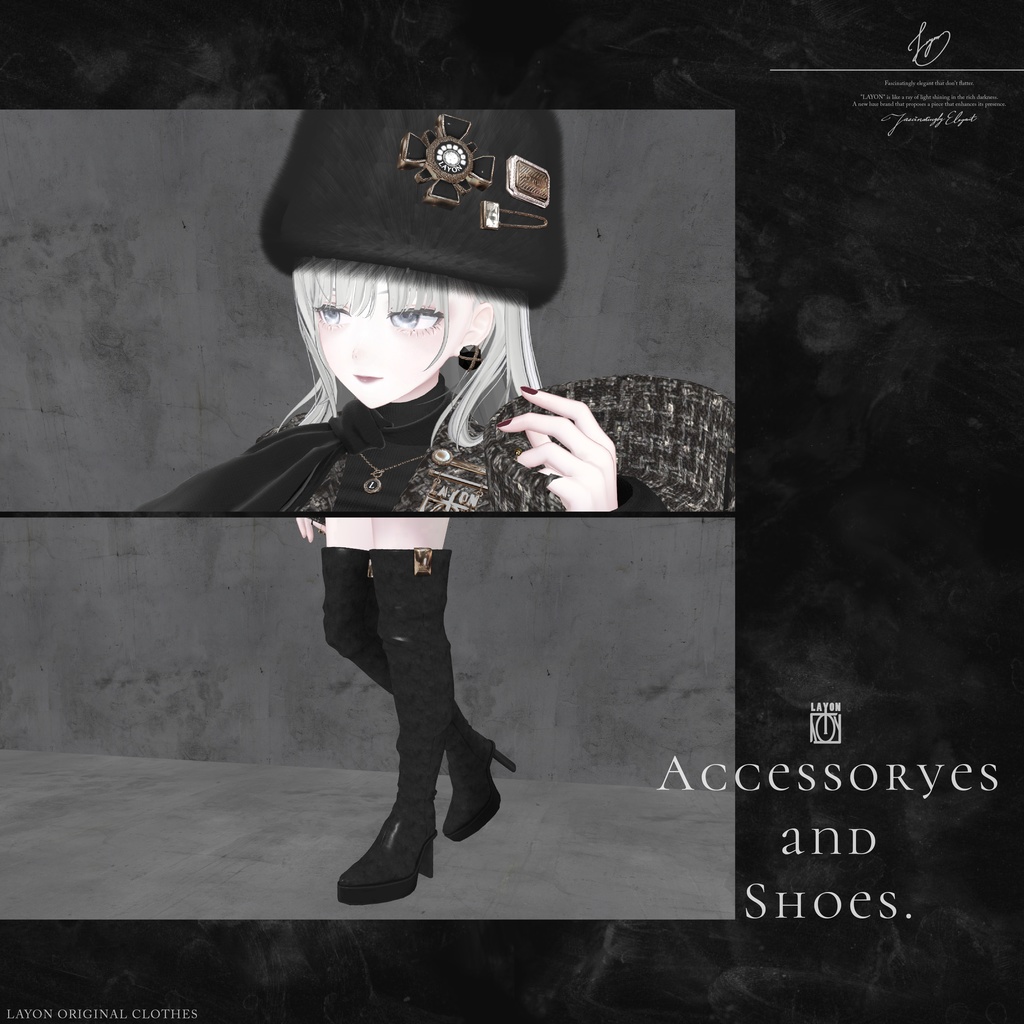 【3D】STUNING (森羅/マヌカ/萌/セレスティア/ラシューシャ/桔梗/Lapwwing/Grus/Weil対応) #LAYON服。#LAYONコーデ