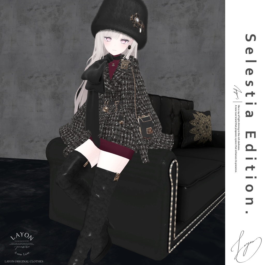 【3D】STUNING (森羅/マヌカ/萌/セレスティア/ラシューシャ/桔梗/Lapwwing/Grus/Weil対応) #LAYON服。#LAYONコーデ