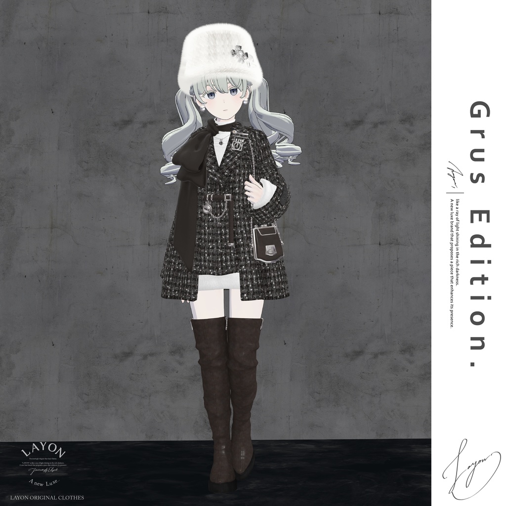 【3D】STUNING (森羅/マヌカ/萌/セレスティア/ラシューシャ/桔梗/Lapwwing/Grus/Weil対応) #LAYON服。#LAYONコーデ