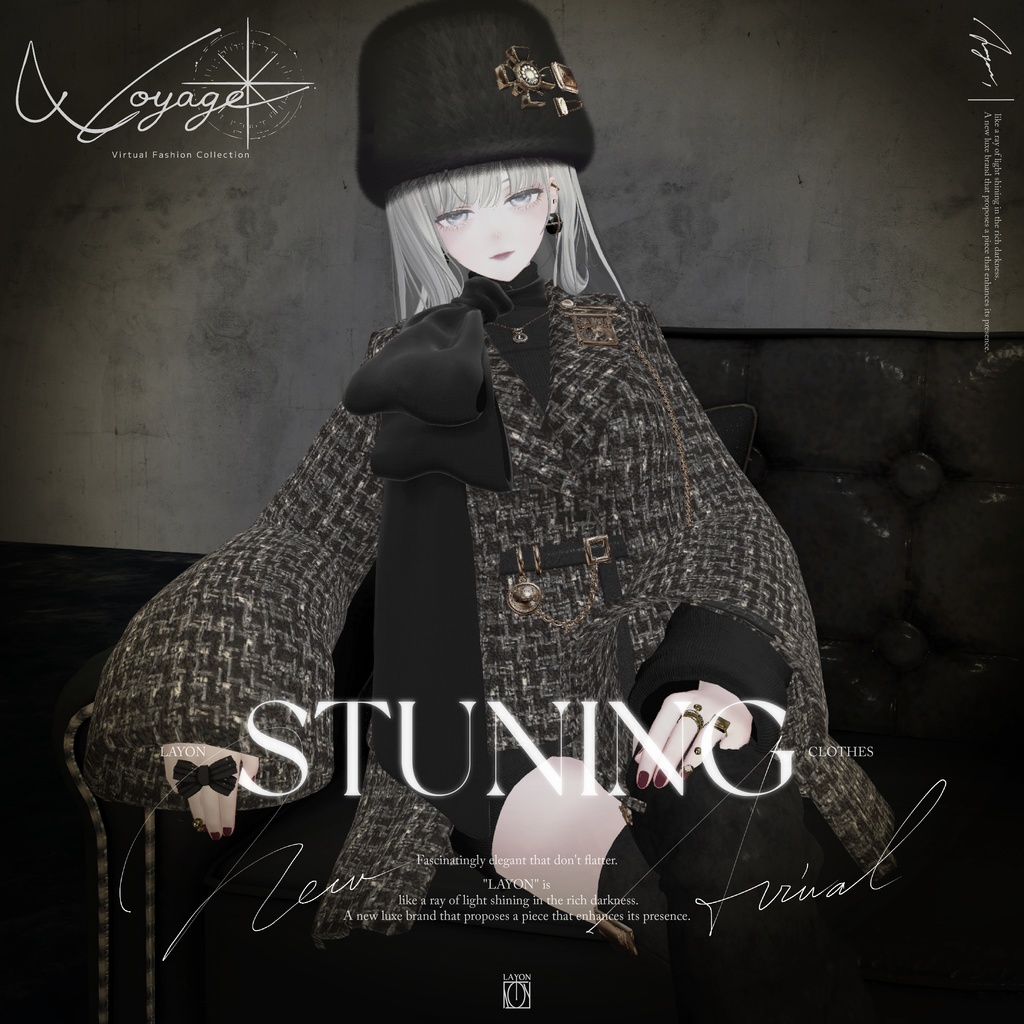 【3D】STUNING (森羅/マヌカ/萌/セレスティア/ラシューシャ/桔梗/Lapwwing/Grus/Weil対応) #LAYON服。＃LAYONコーデ