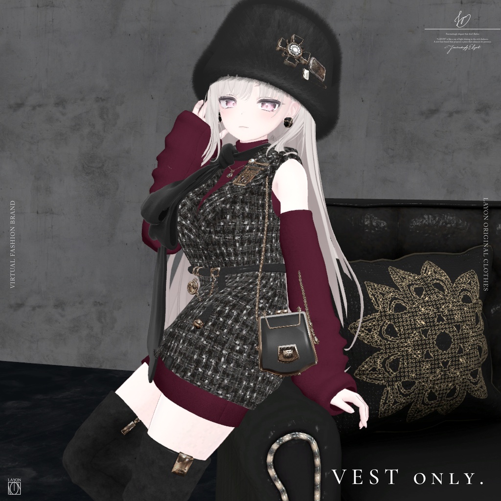 【3D】STUNING (森羅/マヌカ/萌/セレスティア/ラシューシャ/桔梗/Lapwwing/Grus/Weil対応) #LAYON服。#LAYONコーデ