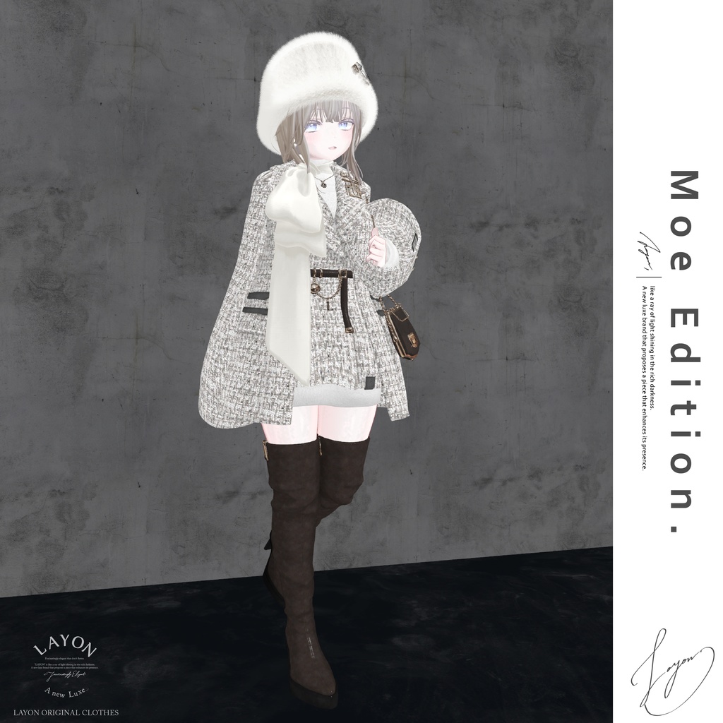 【3D】STUNING (森羅/マヌカ/萌/セレスティア/ラシューシャ/桔梗/Lapwwing/Grus/Weil対応) #LAYON服。#LAYONコーデ