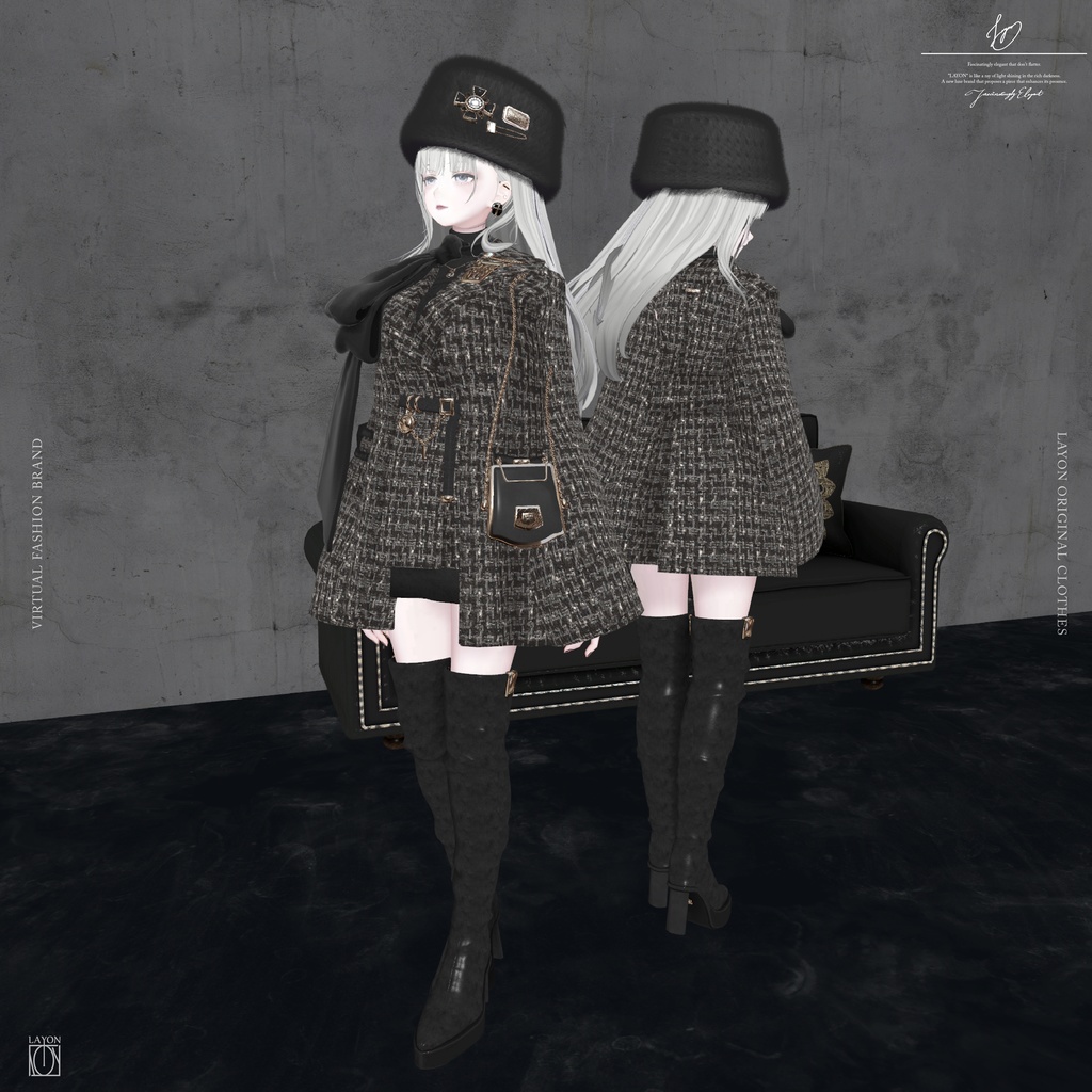 【3D】STUNING (森羅/マヌカ/萌/セレスティア/ラシューシャ/桔梗/Lapwwing/Grus/Weil対応) #LAYON服。#LAYONコーデ