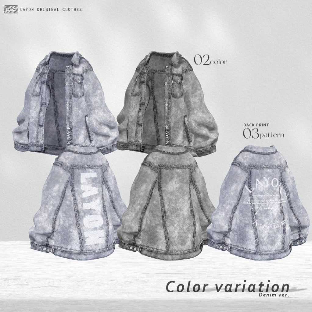 【3D】J-F Over Jacket (森羅/マヌカ/萌/ラシューシャ/桔梗/Lapwing/水瀬 セミ対応) #LAYON服。#LAYONコーデ