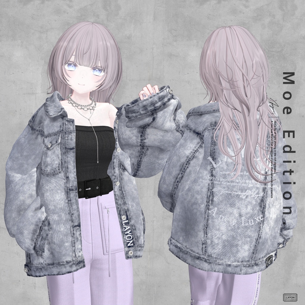 【3D】J-F Over Jacket (森羅/マヌカ/萌/ラシューシャ/桔梗/Lapwing/水瀬 セミ対応) #LAYON服。#LAYONコーデ