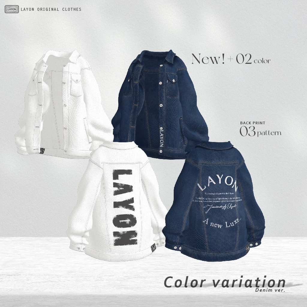 【3D】J-F Over Jacket (森羅/マヌカ/萌/ラシューシャ/桔梗/Lapwing/水瀬 セミ対応) #LAYON服。#LAYONコーデ