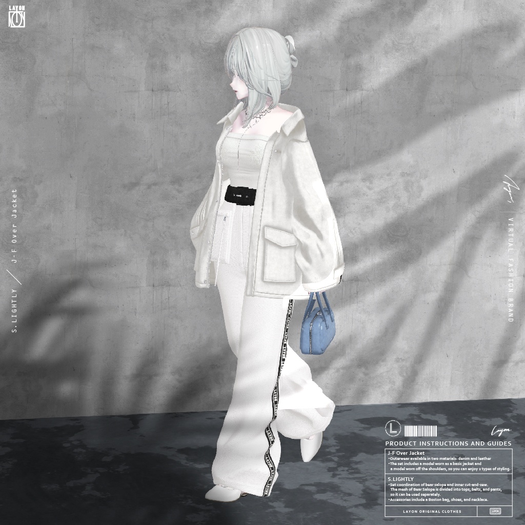 【3D】J-F Over Jacket (森羅/マヌカ/萌/ラシューシャ/桔梗/Lapwing/水瀬 セミ対応) #LAYON服。#LAYONコーデ