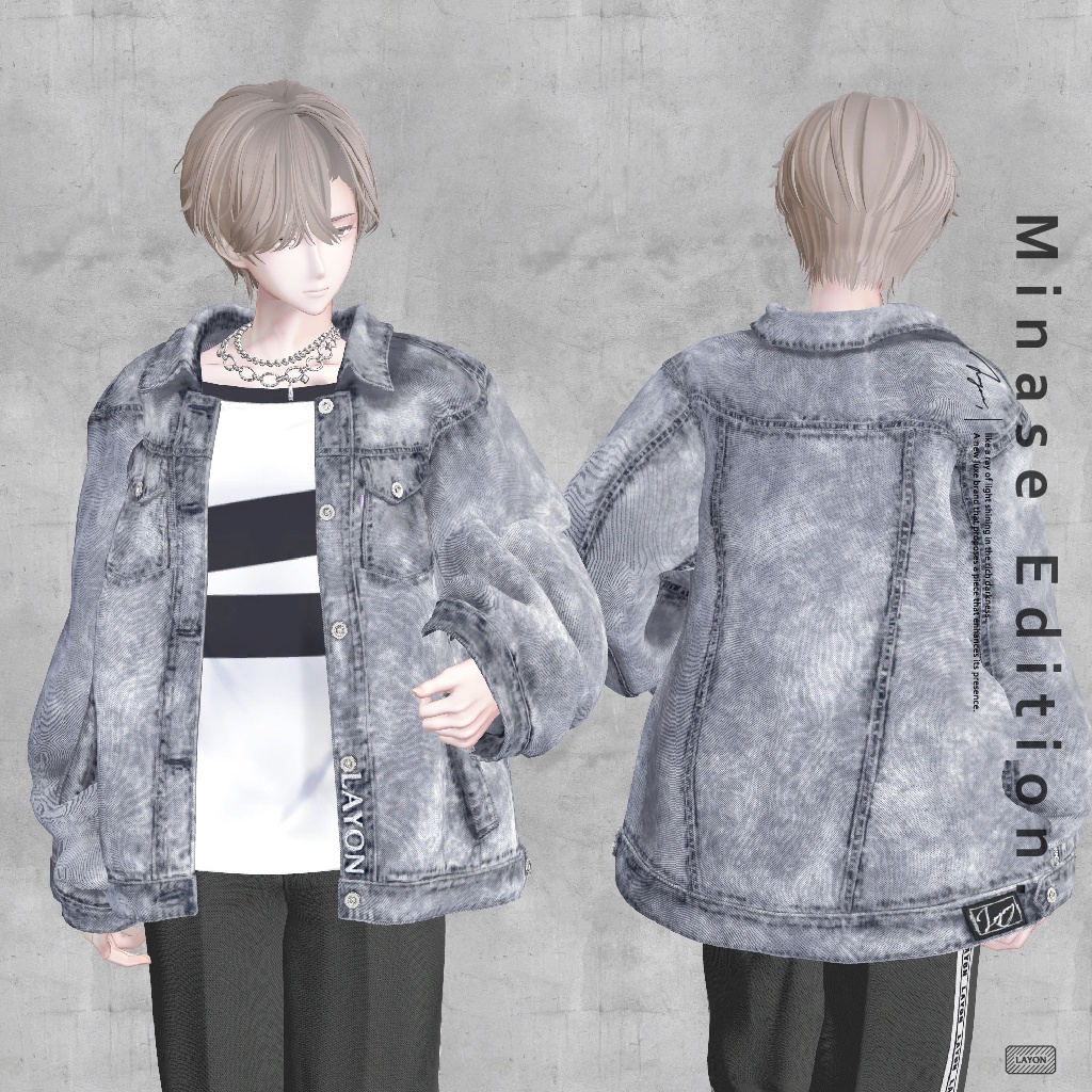 【3D】J-F Over Jacket (森羅/マヌカ/萌/ラシューシャ/桔梗/Lapwing/水瀬 セミ対応) #LAYON服。#LAYONコーデ
