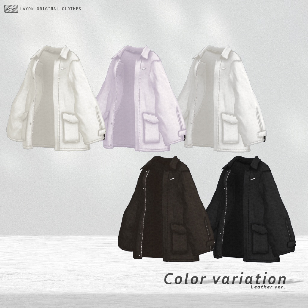 【3D】J-F Over Jacket (森羅/マヌカ/萌/ラシューシャ/桔梗/Lapwing/水瀬 セミ対応) #LAYON服。#LAYONコーデ